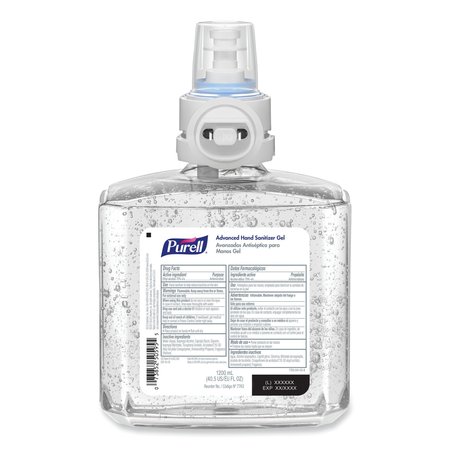 PURELL Healthcare Advanced Gel Hand Sanitizer, 1,200 mL, Clean Scent, For ES8 Dispensers, 2PK 7763-02